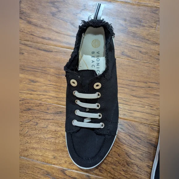 Vionic Black Sneakers with White Accents - Picture 4 of 4